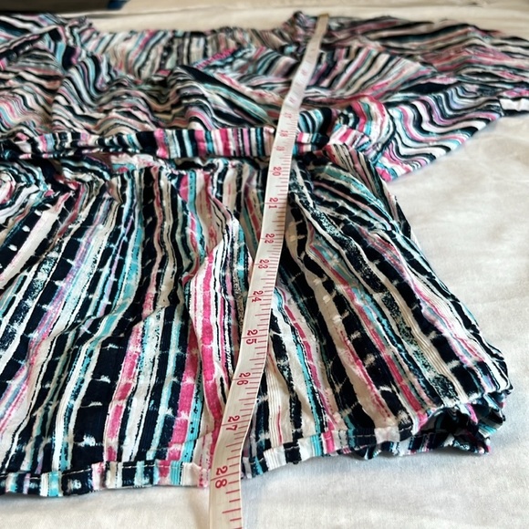 Lane Bryant Faux Wrap Striped Blouse - Picture 9 of 11